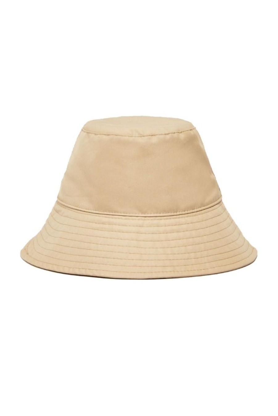 Accessories Weekend MaxMara | Radure Cotton & Technical Fabric Cloche Hat - Beige