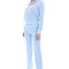 Clothing Juicy Couture | Del Ray Classic Velour Pocketed Bottoms - Cool Blue