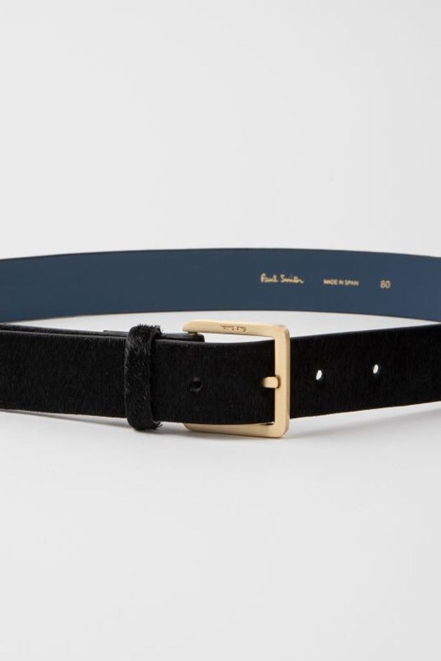 Lifestyle Paul Smith | Pony-Skin Effect Leather Belt - Black