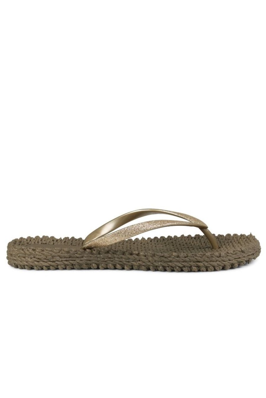 Shoes Ilse Jacobsen | Cheerful Glitter Flip Flops - Cub Brown