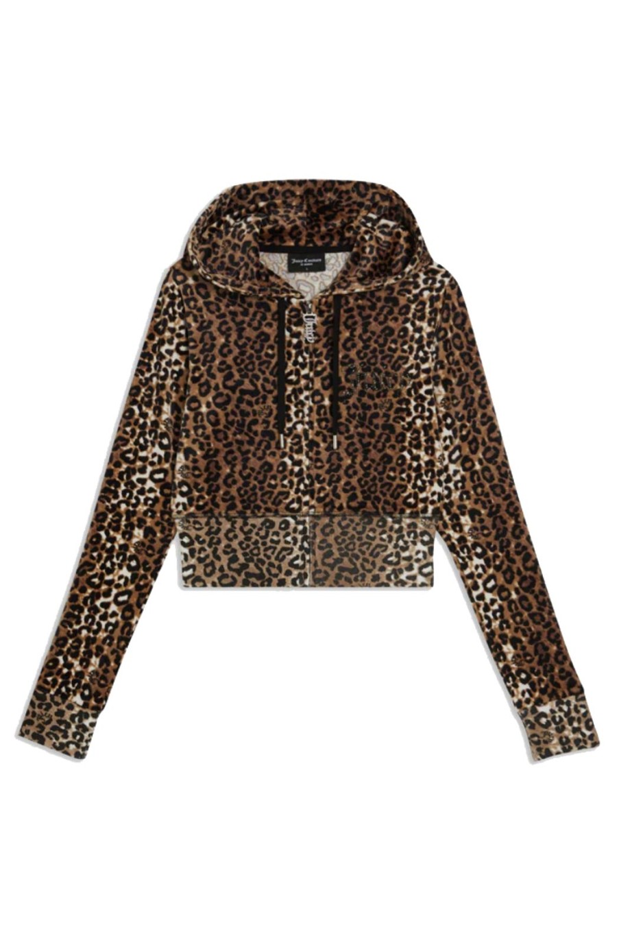 Clothing Juicy Couture | Marissa Classic Velour Hoodie - Leopard