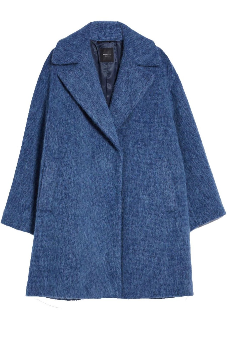 Clothing Weekend MaxMara | Pepli Wool Blend Coat - China Blue