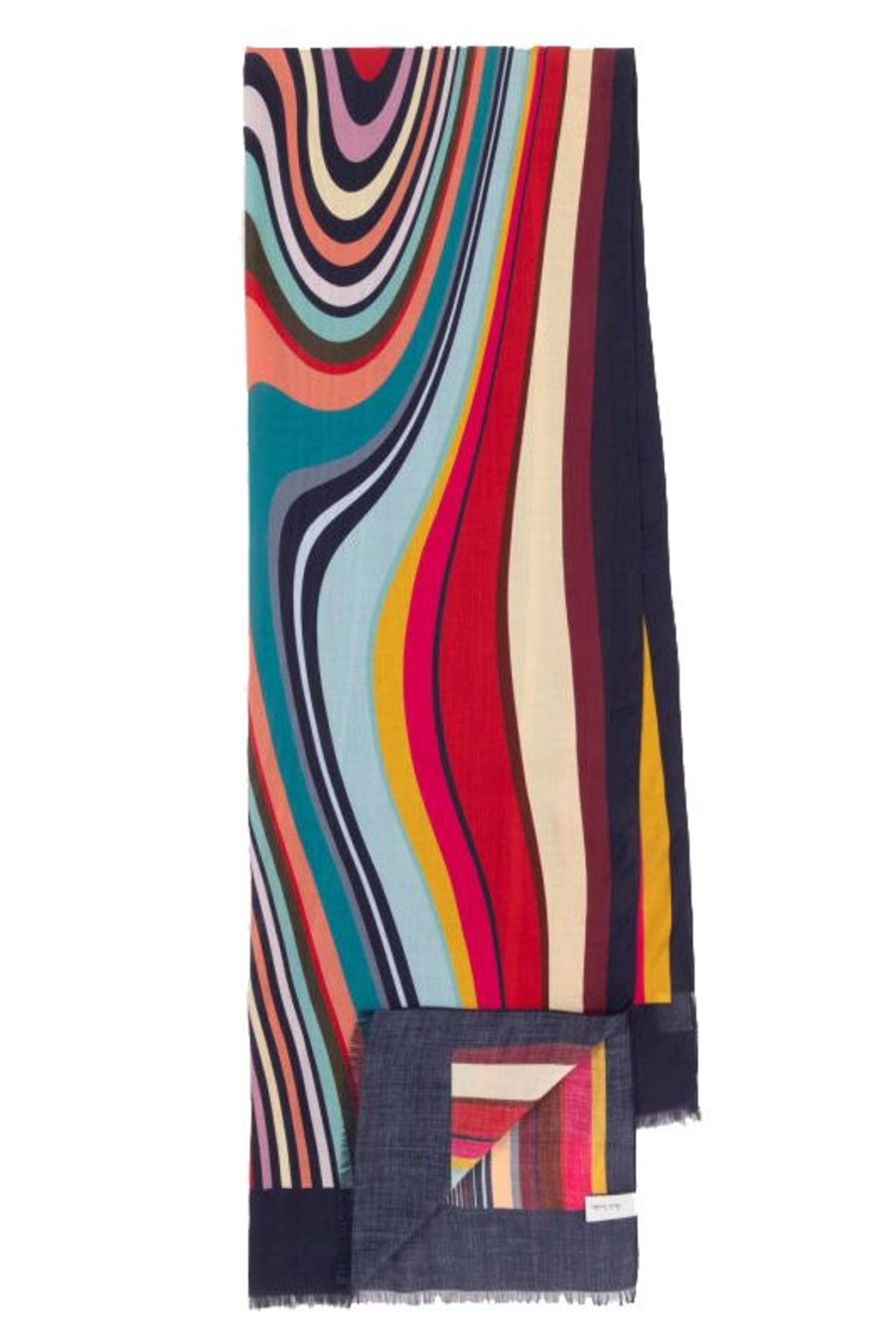 Accessories Paul Smith | Como Swirl Scarf - Navy