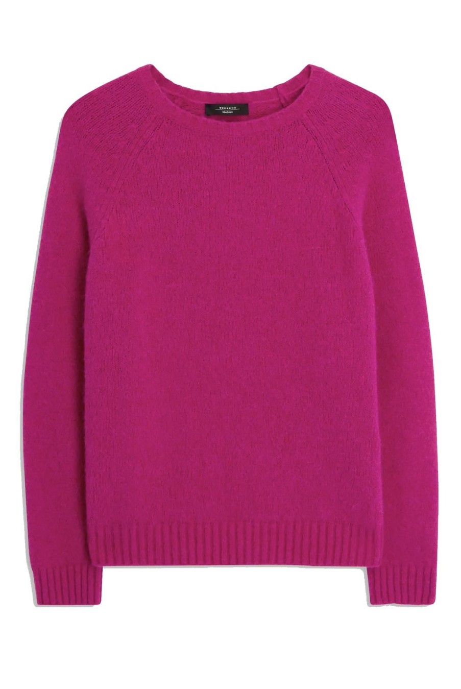 Clothing Weekend MaxMara | Ghiacci Alpaca & Cotton-Blend Sweater - Fuchsia