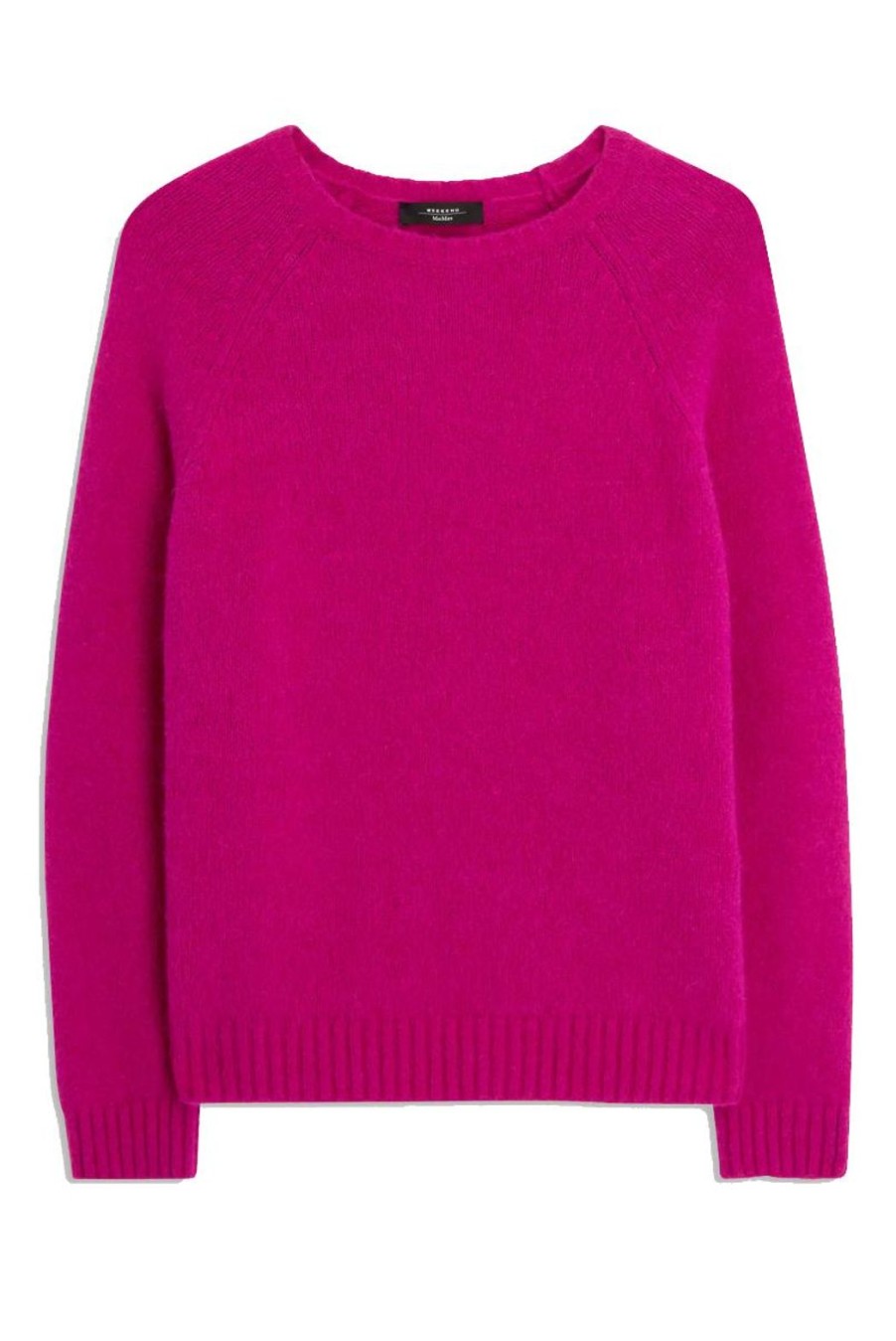 Clothing Weekend MaxMara | Ghiacci Alpaca & Cotton-Blend Sweater - Fuchsia