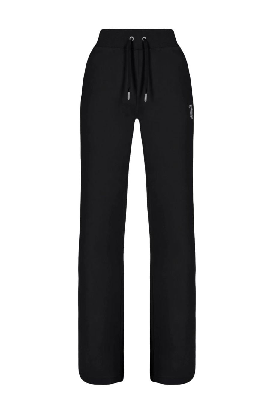 Clothing Juicy Couture | Arched Diamante Classic Velour Flared Bottoms - Black