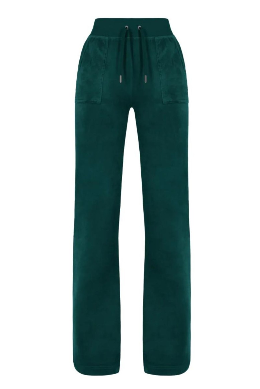 Clothing Juicy Couture | Del Ray Classic Velour Pocketed Bottoms - Rain Forest