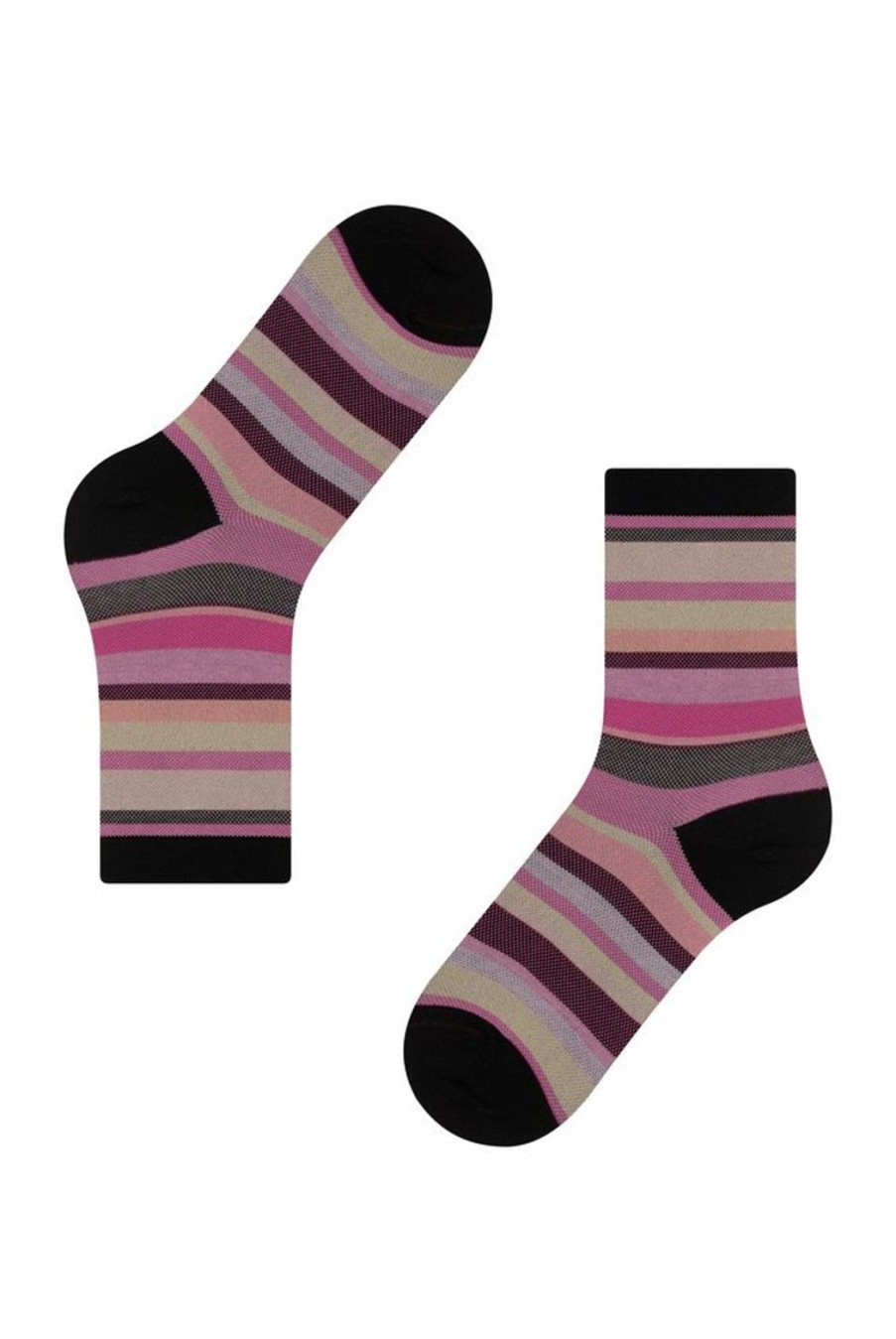 Accessories Falke | Steady Stripe Socks - Black