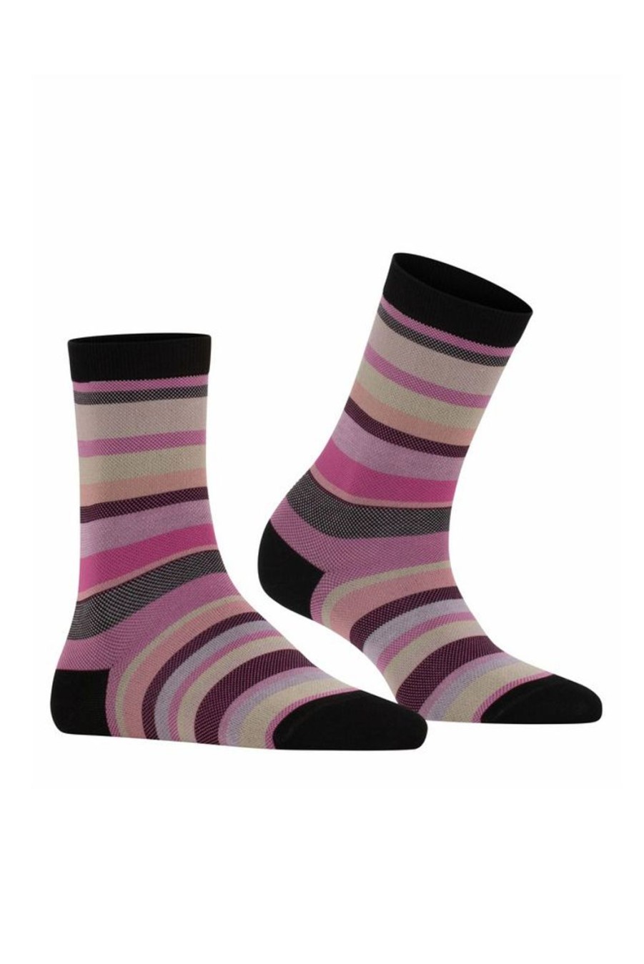 Accessories Falke | Steady Stripe Socks - Black