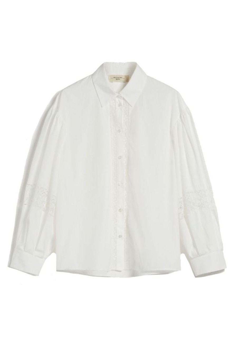 Clothing Weekend MaxMara | Samuele Poplin Shirt With Embroidery - Optical White