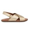 Shoes Ugg | Solivan Slingback Sandal - Pale Gold Metallic