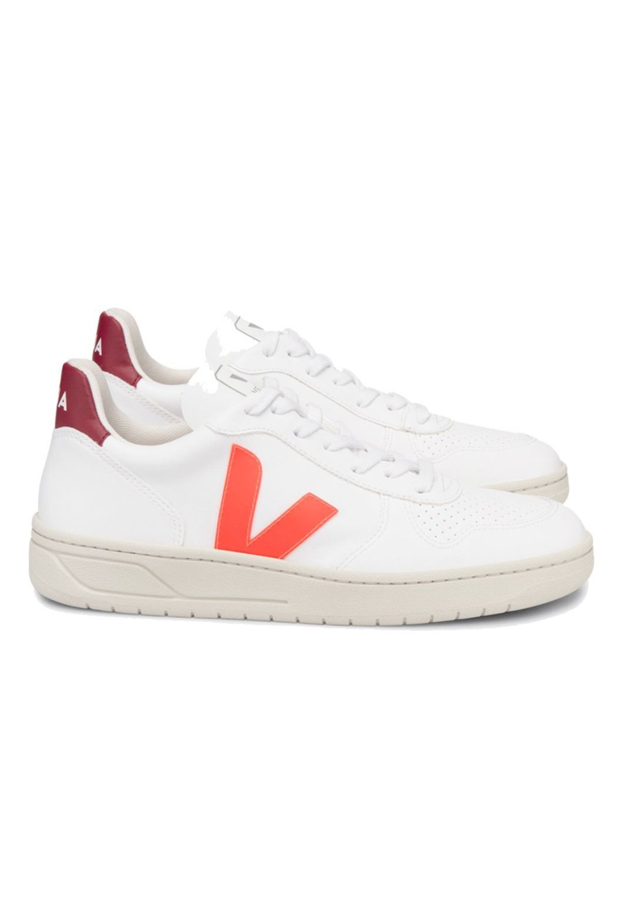 Shoes Veja | V-10 Cwl Trainers - Orange-Fluo Marsala