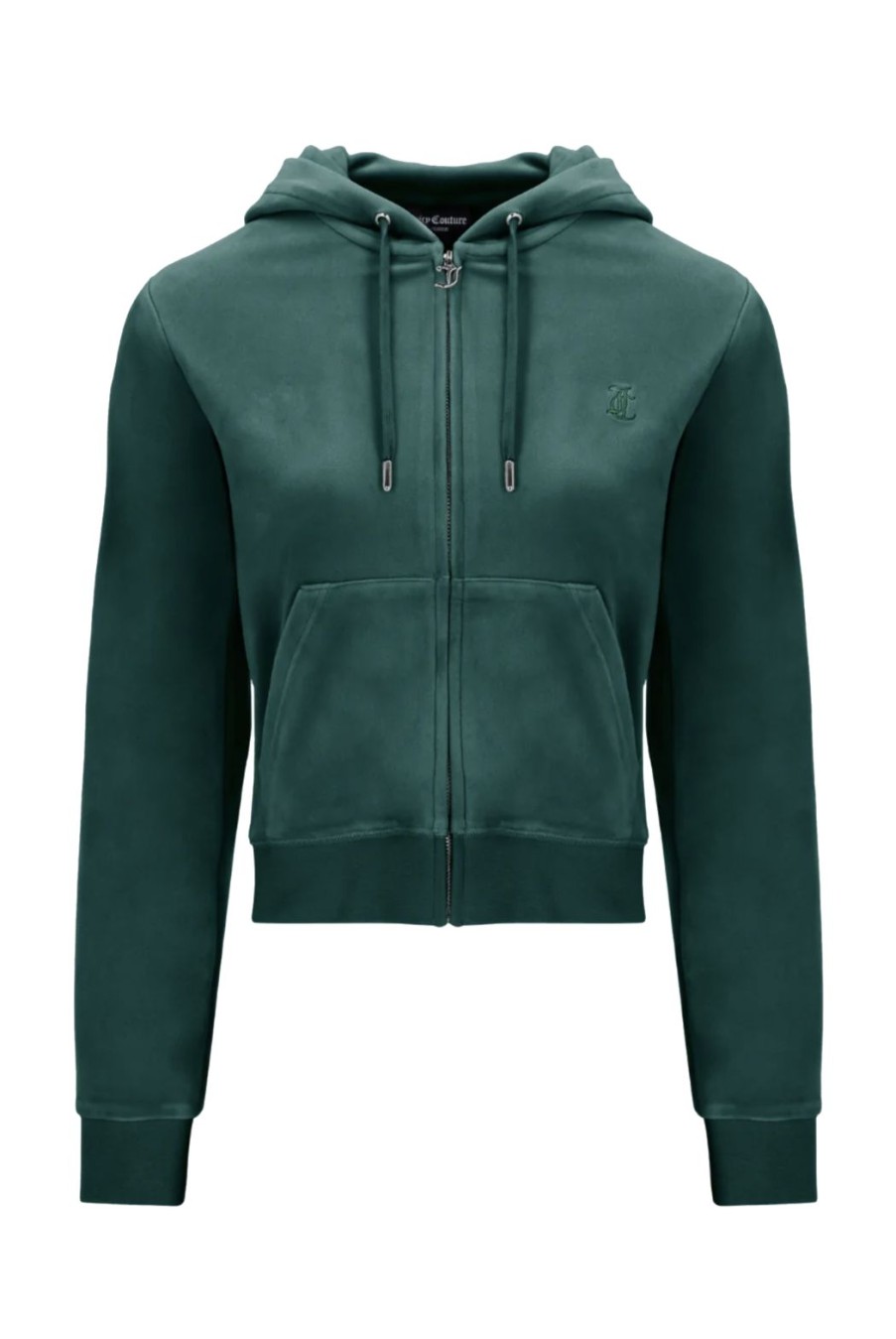 Clothing Juicy Couture | Robertson Classic Velour Hoodie - Rain Forest