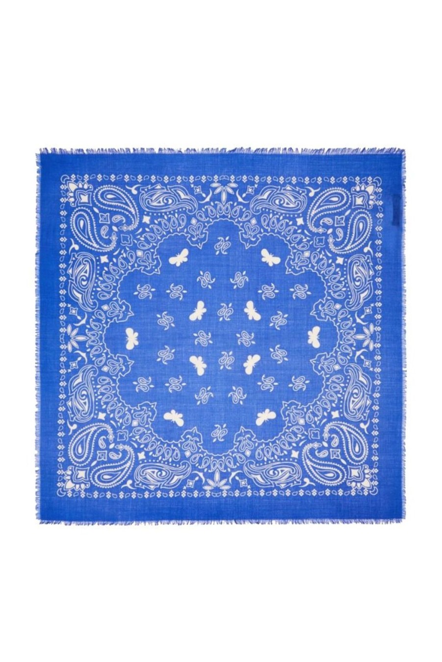 Lifestyle Weekend MaxMara | Bandana Wool Neckerchief - Cornflower