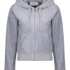 Clothing Juicy Couture | Robertson Classic Velour Hoodie - Silver Marl