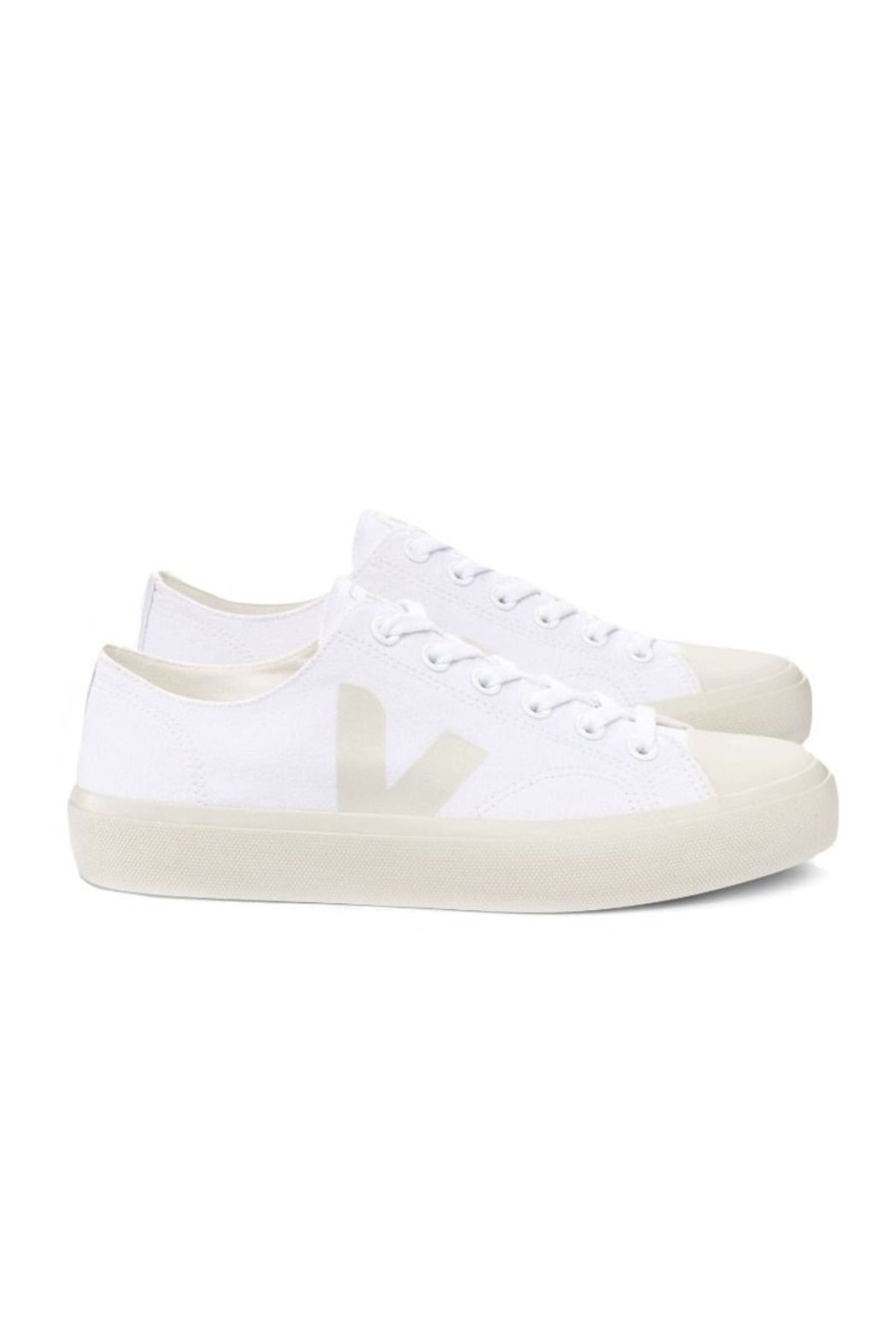 Shoes Veja | Wata Ii Canvas Trainers - White Pierre