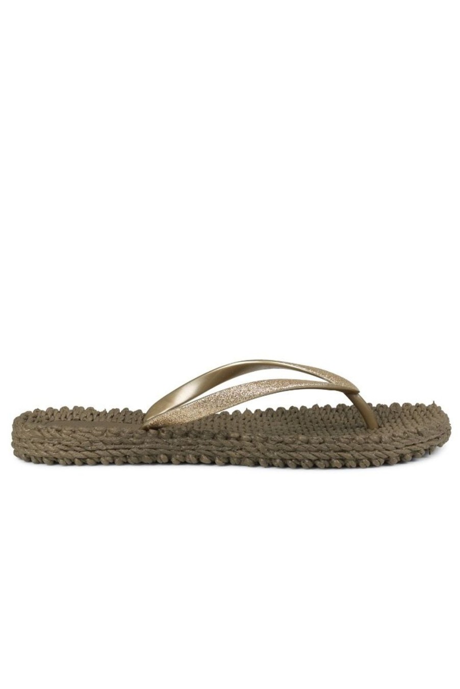 Clothing Ilse Jacobsen | Cheerful Glitter Flip Flops - Cub Brown