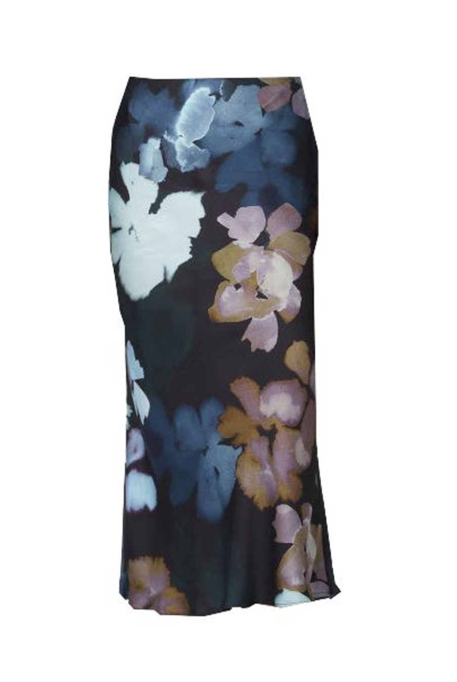 Clothing Paul Smith | Marsh Marigold Satin Skirt - Navy