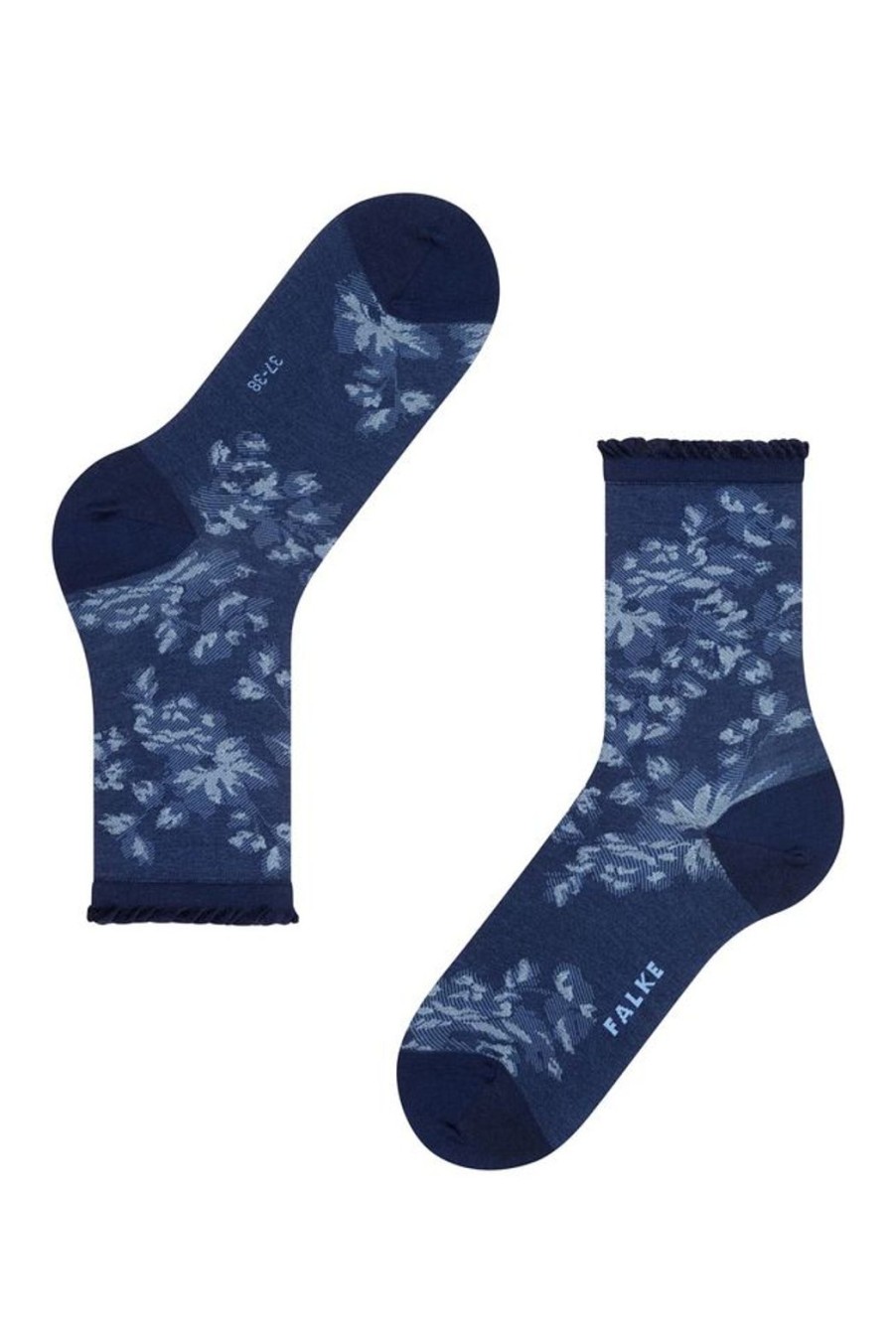 Accessories Falke | Gentle Socks With Ruched Cuffs - Night Blue