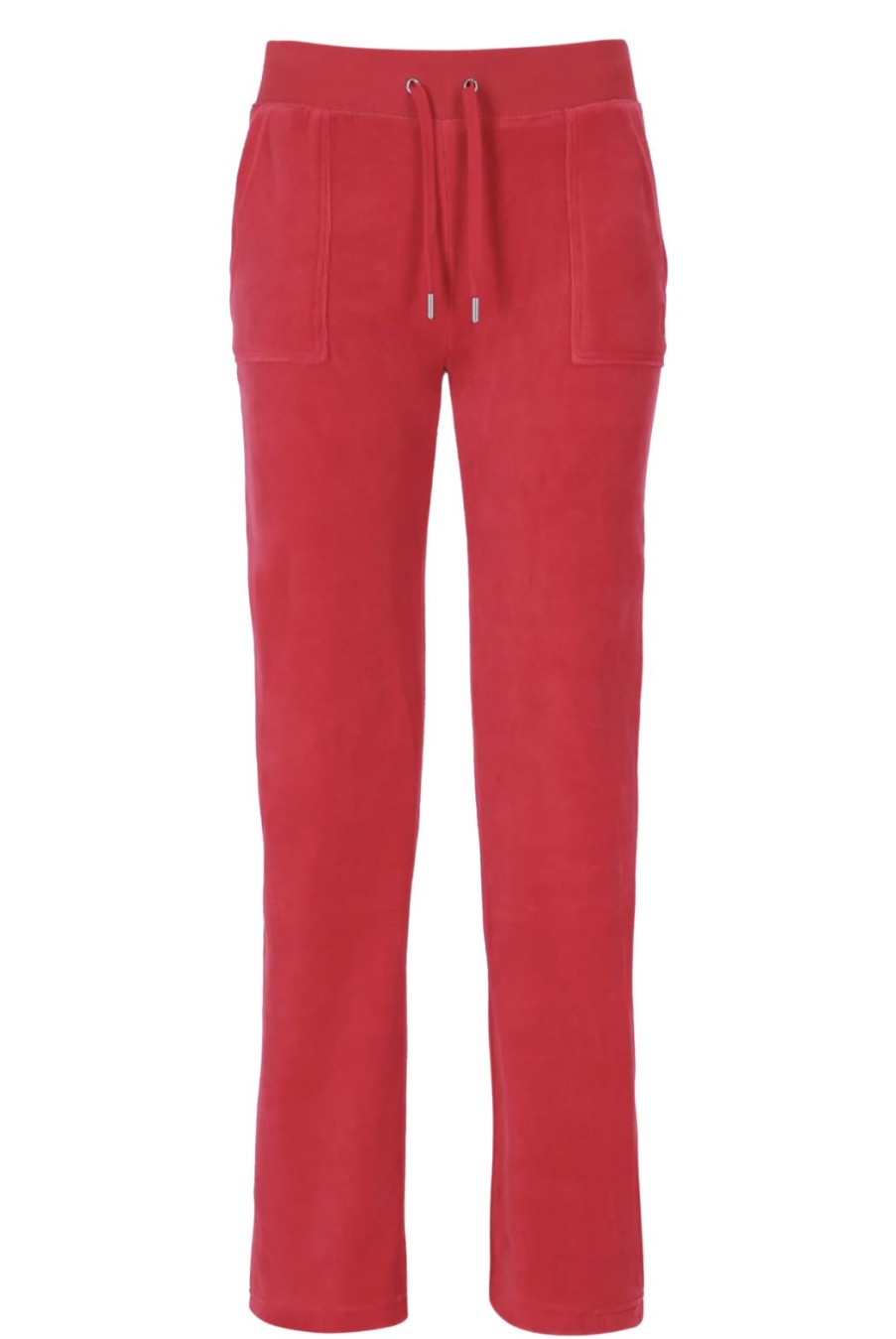 Clothing Juicy Couture | Del Ray Classic Velour Pocketed Bottoms - Astor Red