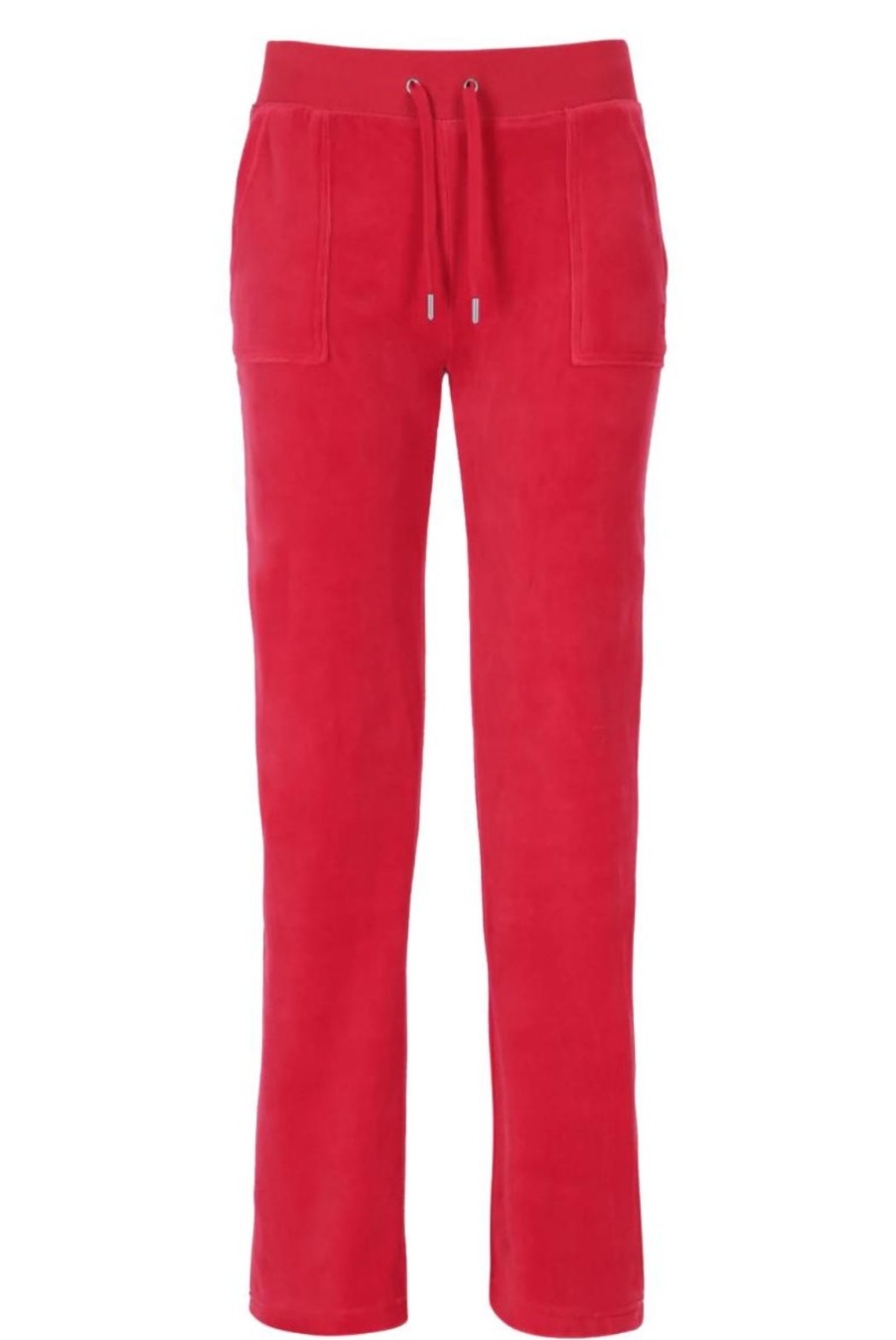 Clothing Juicy Couture | Del Ray Classic Velour Pocketed Bottoms - Astor Red