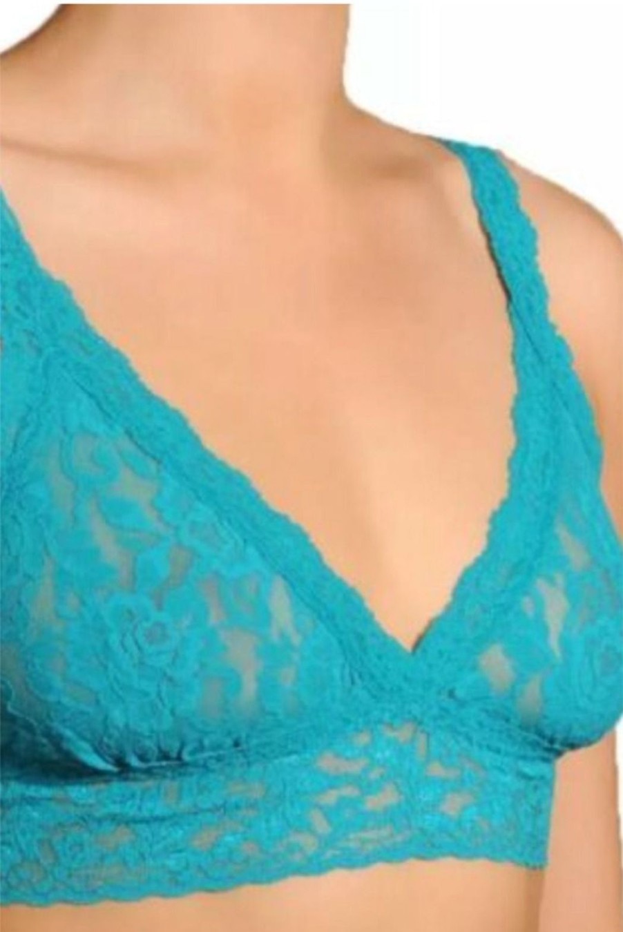 Clothing Hanky Panky | Signature Lace Crossover Bralette - Fiji Blue