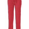 Clothing Juicy Couture | Del Ray Classic Velour Pocketed Bottoms - Astor Red