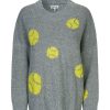 Clothing Baum Und Pferdgarten | Crissa Sweater - Grey Tennisball