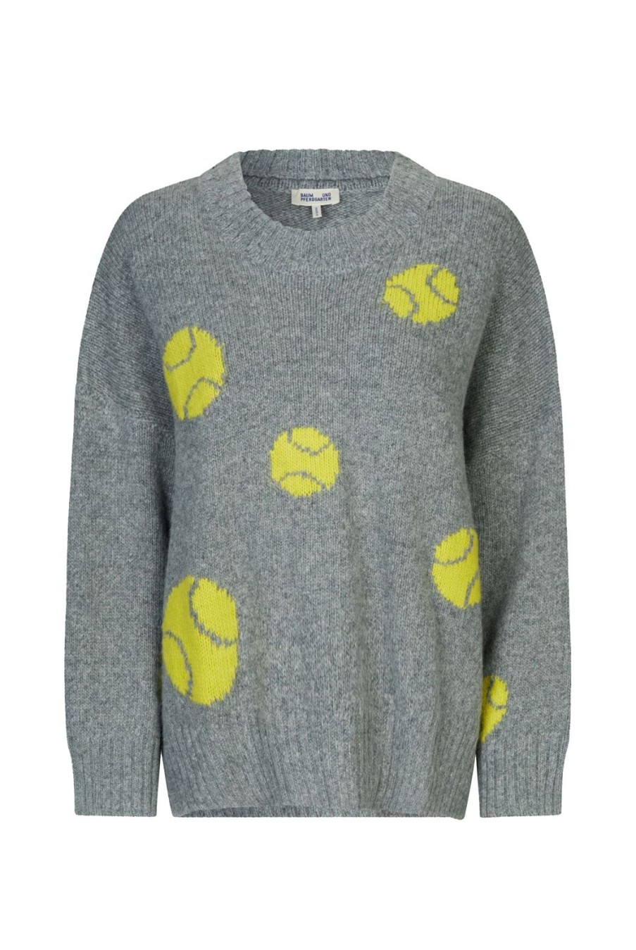 Clothing Baum Und Pferdgarten | Crissa Sweater - Grey Tennisball