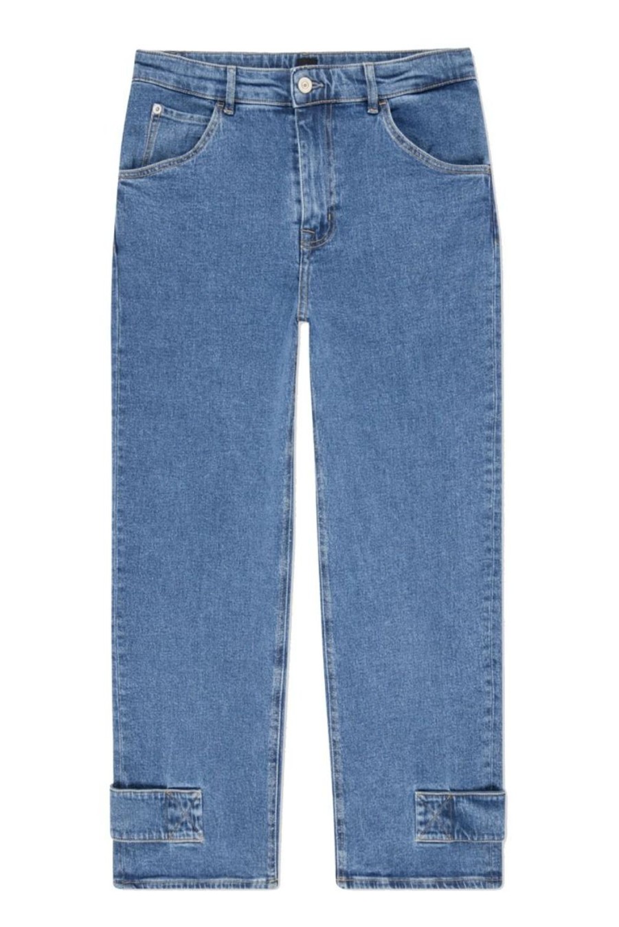 Clothing Paul Smith | Barrel Leg Jeans - Mid-Wash Blue