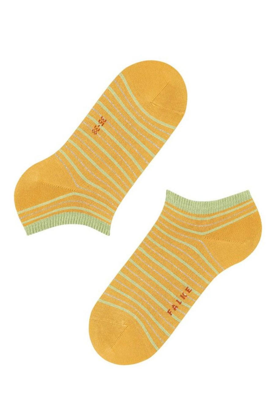 Accessories Falke | Stripe Shimmer Sneaker Socks - Hot Ray