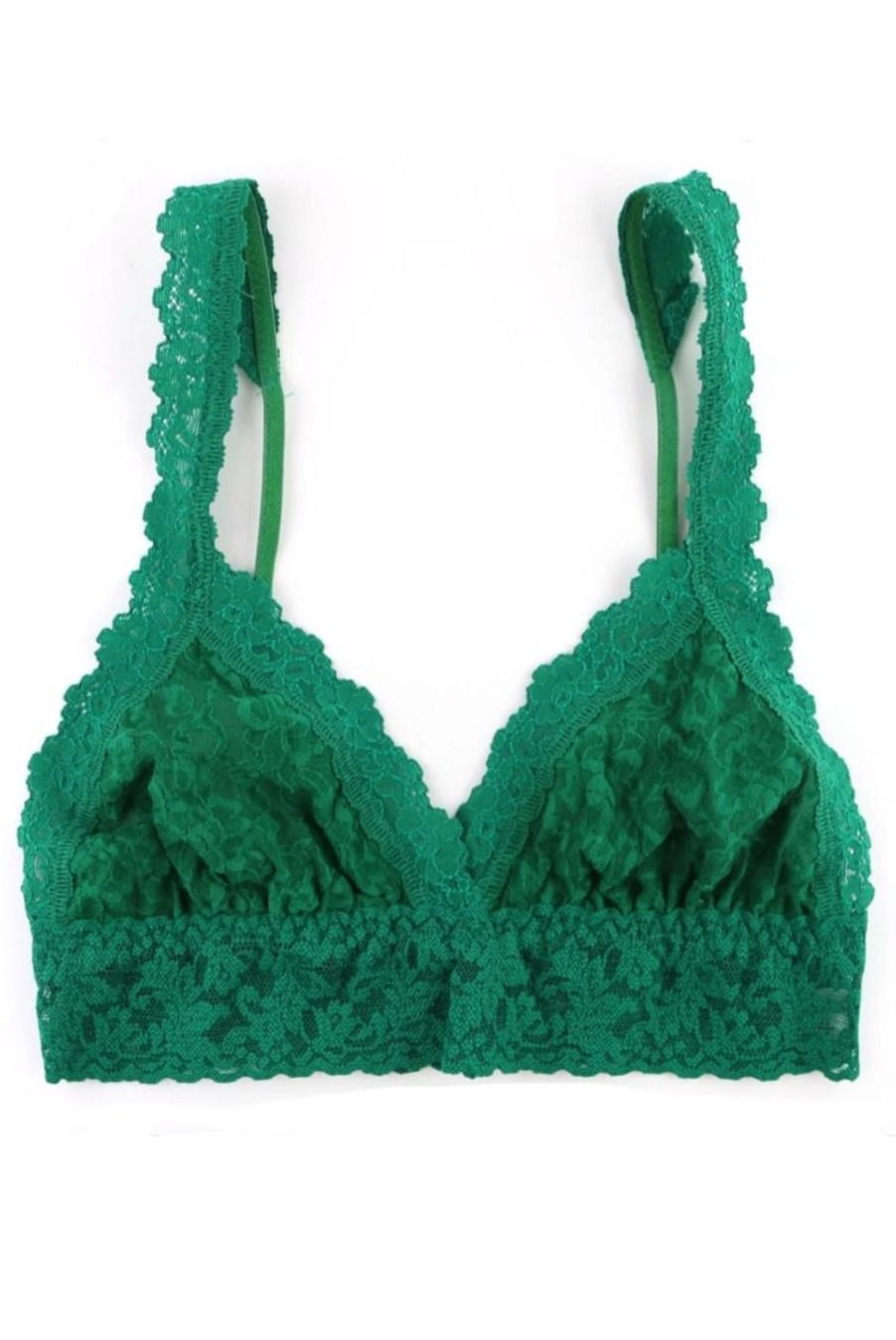 Clothing Hanky Panky | Signature Lace Crossover Bralette - Green Envy