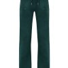 Clothing Juicy Couture | Del Ray Classic Velour Pocketed Bottoms - Rain Forest