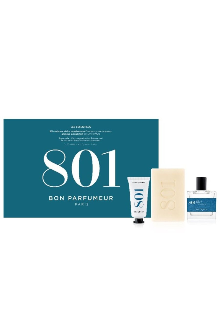 Accessories Bon Parfumeur | 801 Les Essentiels Hero Gift Set - Sea Spray, Cedar & Grapefruit