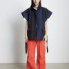 Clothing Stella Nova | Mattam Quilted Waistcoat - Dark Striped