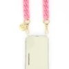 Lifestyle La Coque Française | Sarah Chain 120Cm Resin Gold Carabiners - Matte Pink