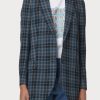 Clothing Paul Smith | Check Wool Blend Jacket - Blue