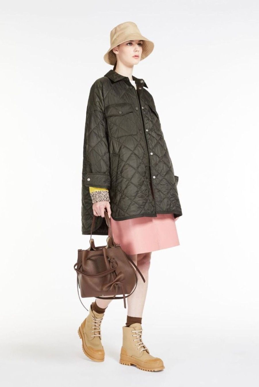 Clothing Weekend MaxMara | Burano Quilted Jacket - Khaki