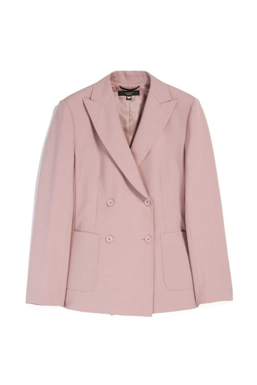 Clothing Weekend MaxMara | Nervoso Double-Breasted Blazer - Peony