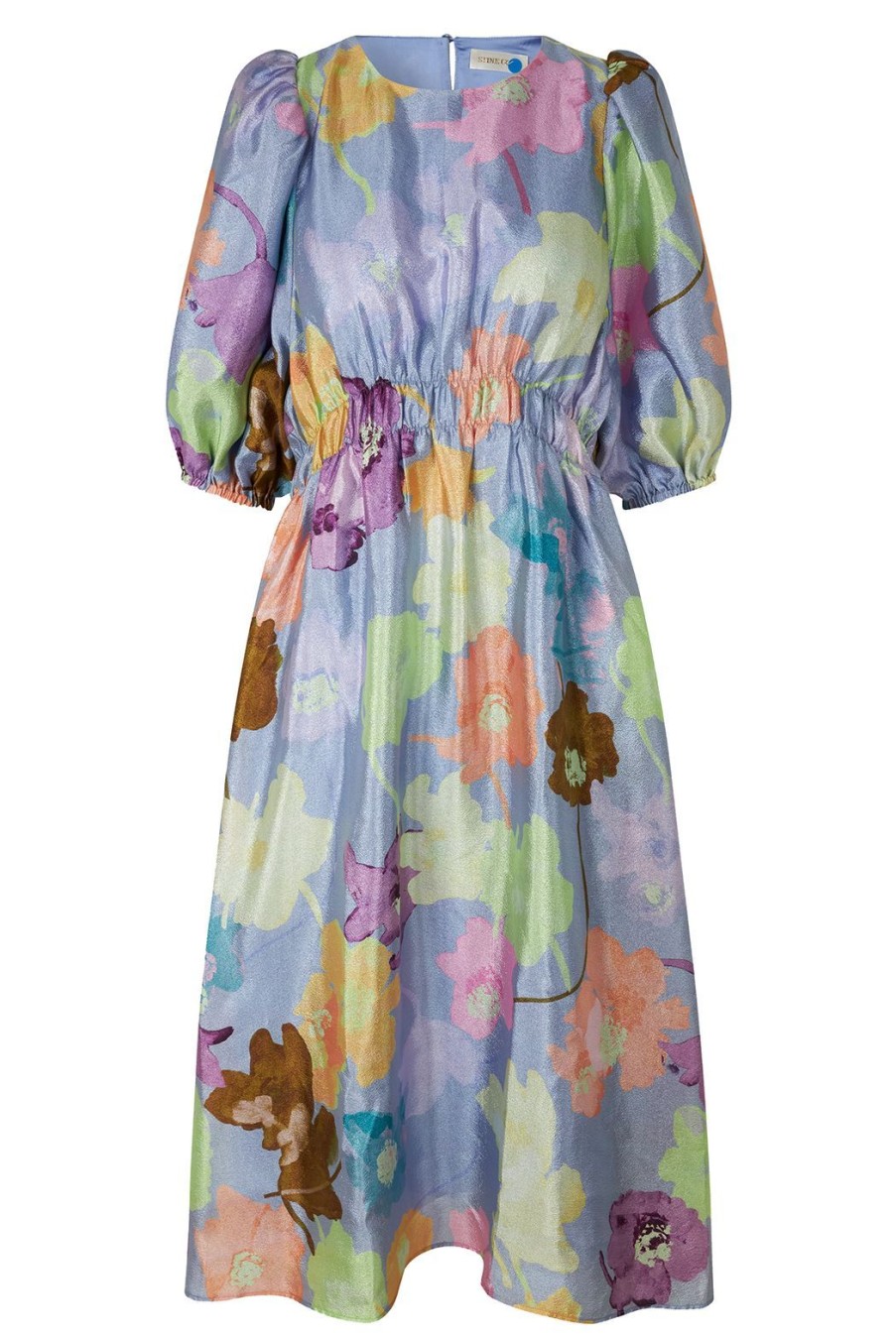 Clothing Stine Goya | Elizabeth Dress - Filigran Flower Blue