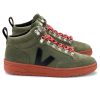 Shoes Veja | Roraima Suede High Top Trainers - Olive Black