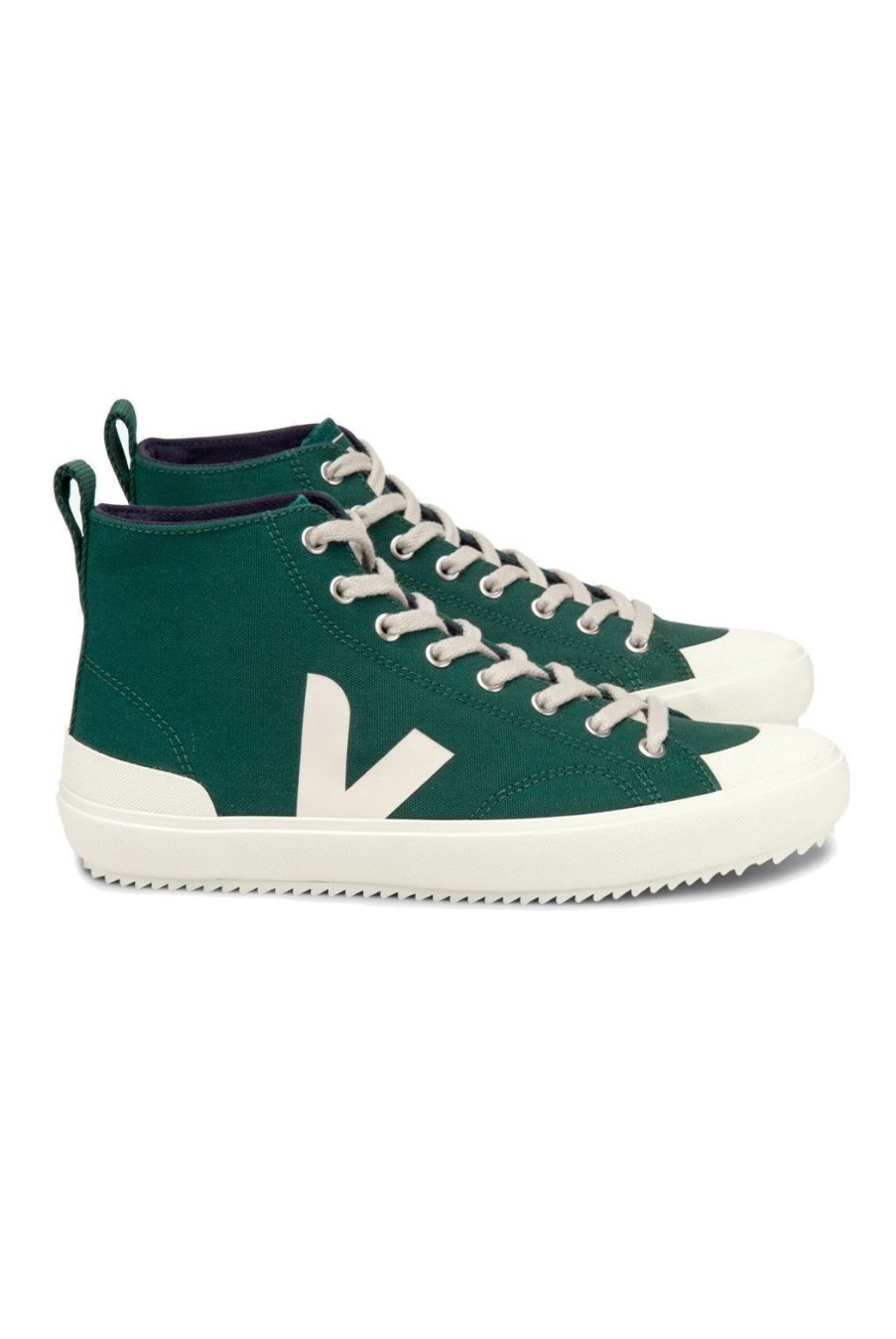 Shoes Veja | Nova High Top Canvas Trainers - Poker Pierre