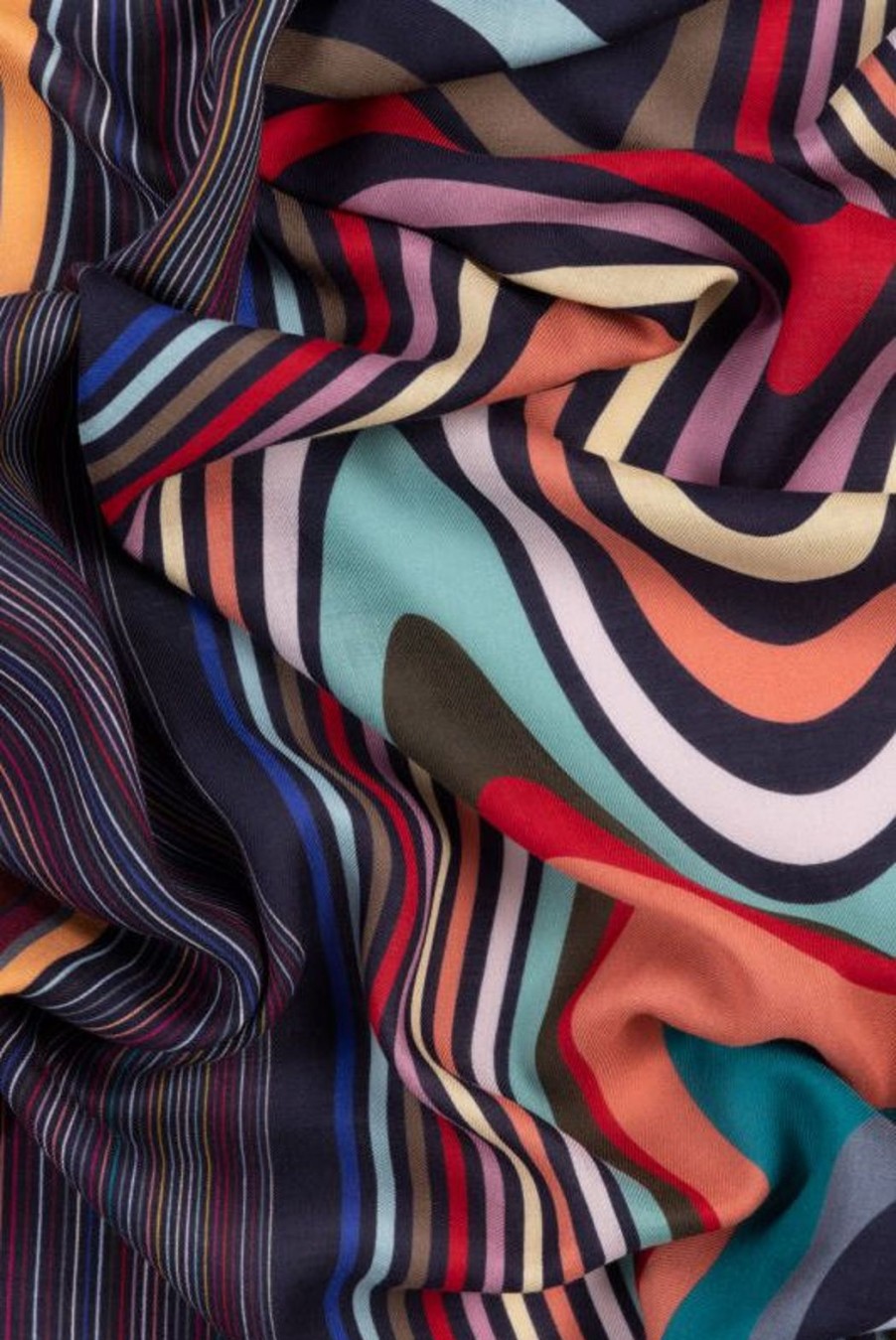 Accessories Paul Smith | Como Swirl Scarf - Navy