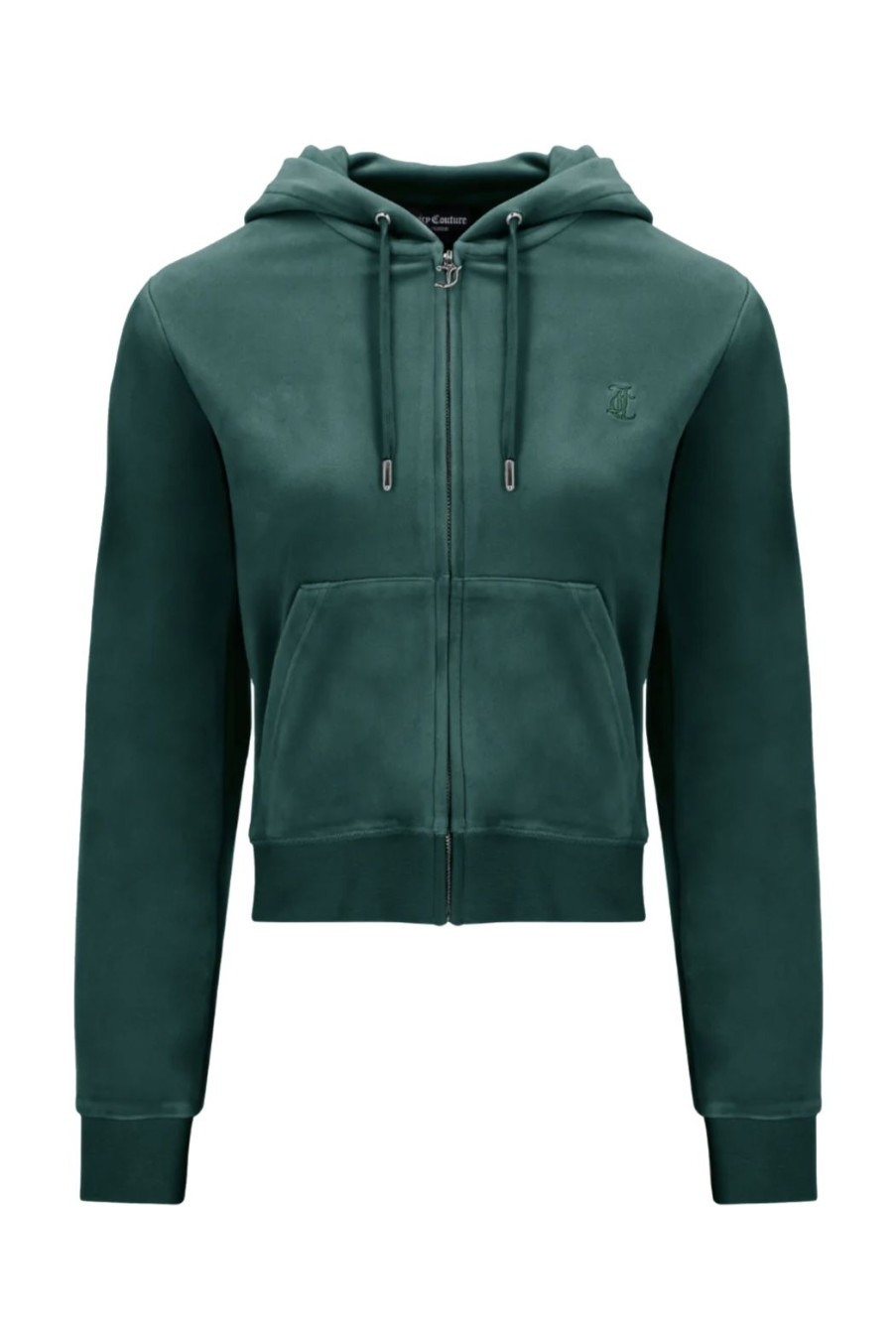 Clothing Juicy Couture | Robertson Classic Velour Hoodie - Rain Forest