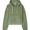 Clothing American Vintage | Bobypark Zipped Hoodie - Bottle Melange