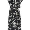 Clothing Weekend MaxMara | Dollaro Jumpsuit In Printed Silk - Black