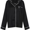 Clothing Juicy Couture | Paquita Velvet Pyjama Shirt - Black