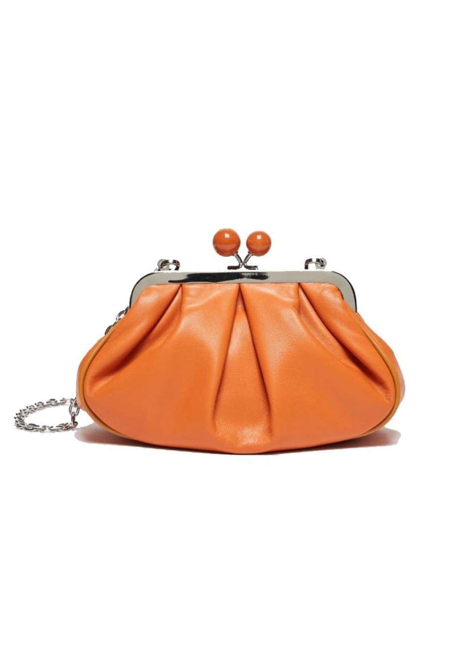 Accessories Weekend MaxMara | Mitico Small Nappa Leather Pasticcino Bag - Tangerine