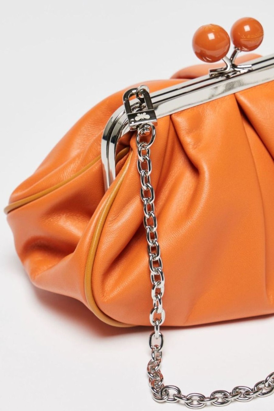 Accessories Weekend MaxMara | Mitico Small Nappa Leather Pasticcino Bag - Tangerine