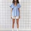 Clothing Stella Nova | Tina Top - Blue Checks